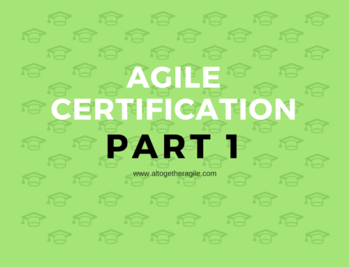 Agile Training Certification – Part 1